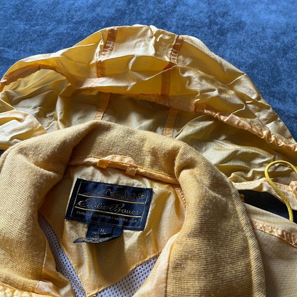Eddie Bauer Vintage Yellow Rain Jacket (M) - Picture 3 of 5